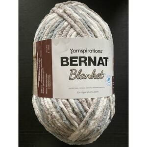 LOT OF 2 Bernat Blanket Weathered Wood 100% Polyester 220 Yards
